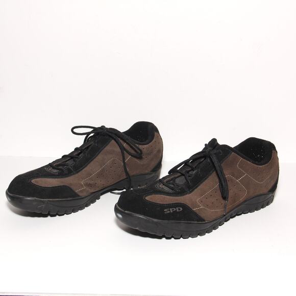 Shimano SPD SH-M21 Biking Shoes Pedals Clips Size 46 Suede - Picture 6 of 11